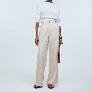 Madewell Harlow Wide-Leg Pant size 2 womens seed color